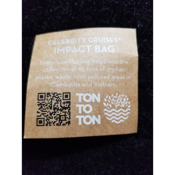 Celebrity Cruise Lines Tote Bag & Pouch Canvas Light Gray Eco-Friendly - Picture 3 of 5